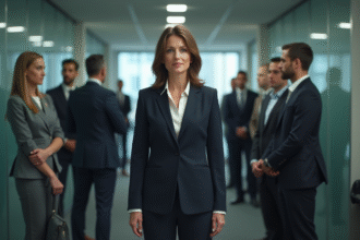 Femme d affaires dans un couloir de bureau professionnel