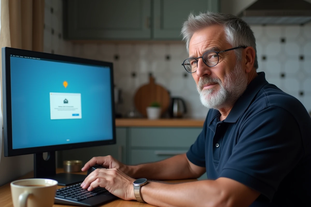 Utilisateur confronté à un blocage de connexion sur le site mon-cercle-btp.fr depuis un ordinateur de bureau